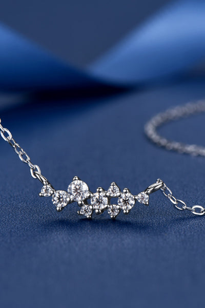 Baeful Get A Move On Moissanite Pendant Chain Necklace