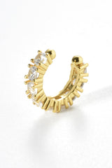 Inlaid Zircon Single Cuff Earring